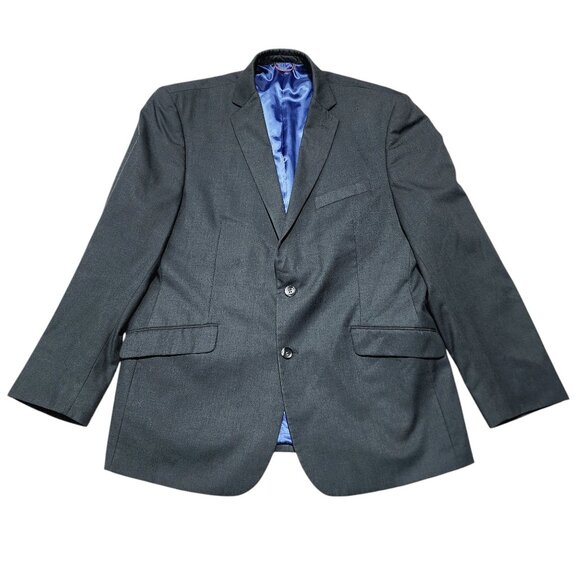 Billy London Mens Dark Gray Blazer Suit Jacket 44R Polyester & Rayon Blend - Picture 11 of 11
